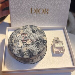 Dior Jewelry travel small case with Miss Dior mini Perfume